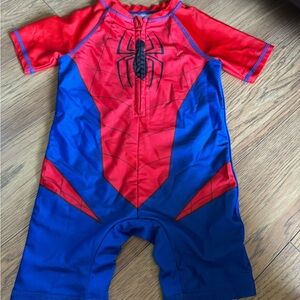 Marvel Red and Blue One Piece Swimwear